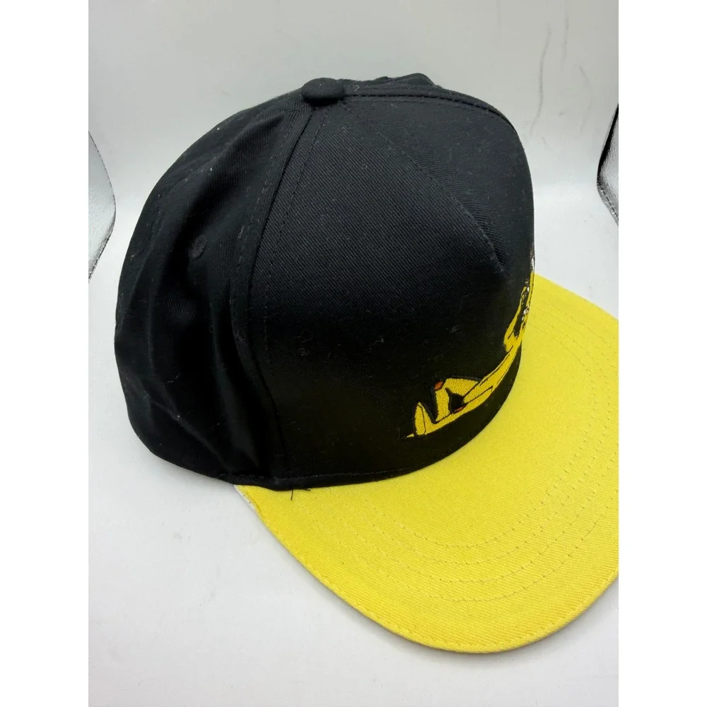 Fortnite‎ Peely Snapback Hat Mens Black Yellow Flat Brim Cap Epic Games RN14750